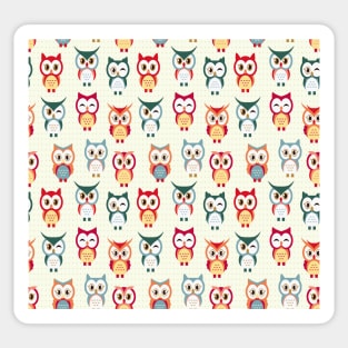 Cute owl print Sticker